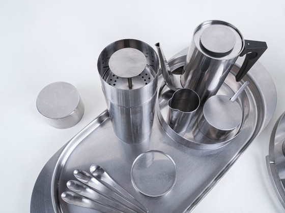 Image 1 of Serving set, Danish design, 1960s, designer: Arne Jacobsen, manufacturer: Stelton