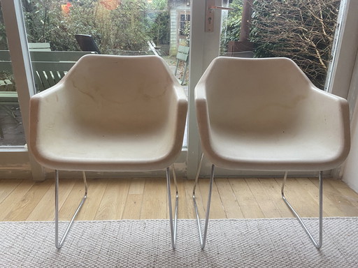 2 Robin Day para Hille originele kuipstoelen