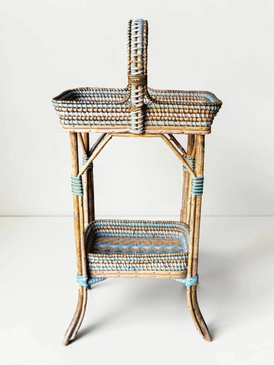 Rattan Servierwagen, Napoleon III – Wicker, Bamboo, Art Deco (photo 4 of 8)