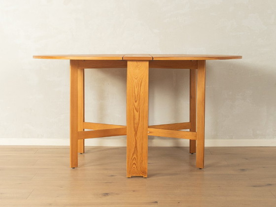 Table pliante vintage des années 1980, Tables de salle à manger, Bois, Marron (photo 10 sur 12)