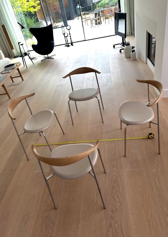 Image 1 of 4x Carl Hansen CH88P stoelen