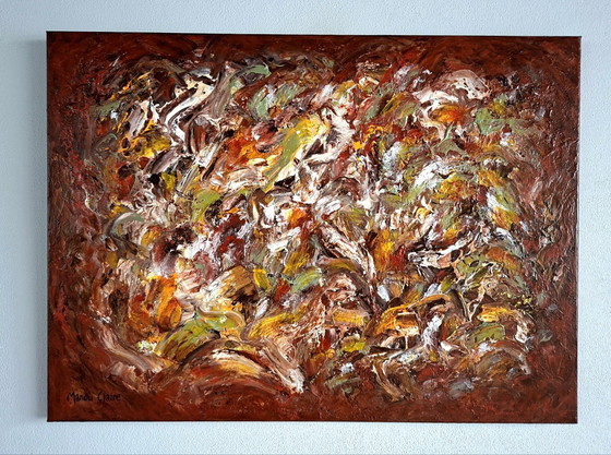 Manou Claire - Colours of Autumn, Paintings & Drawings, Wood, Canvas, Brown (photo 2 of 8)