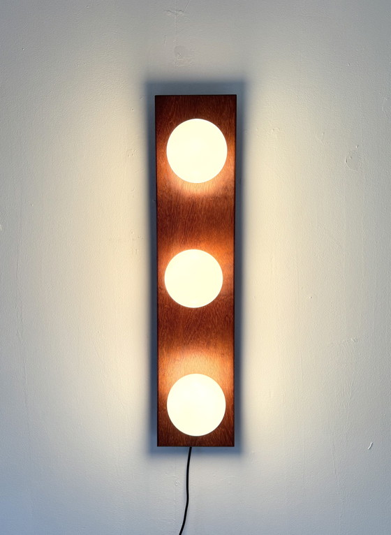 Image 1 of Vintage teak wall lamp, 1970s