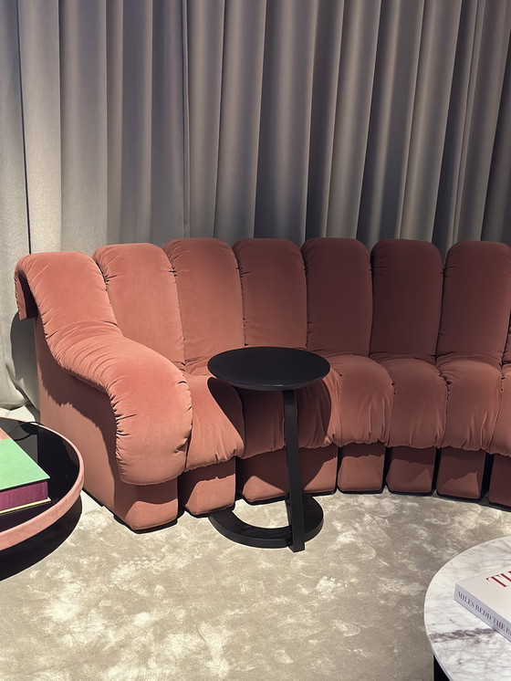 Image 1 of De Sede DS600 snake sofa 22 elements custom fabric blush