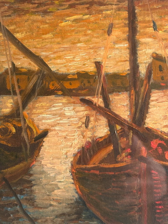 Oil Painting on Canvas Board of Castiglione della Pescaia by Ado Ragazzini – Paintings & Drawings (photo 7 of 7)