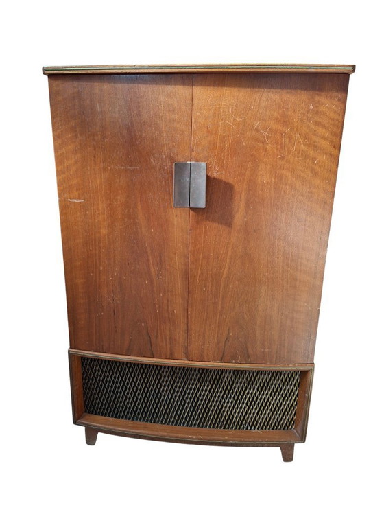 Image 1 of Siemens "Type M 848" mobiele radio-fonograaf – iconisch ontwerp uit de jaren 50