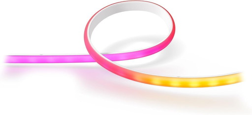 Philips Hue White and Color lightstrip extension 1 mètre, compatible Bluetooth, fonctionne avec Alexa, Google Assistant et Apple