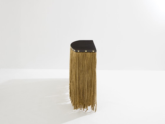 Image 1 of Sergio Ponzio IV Metal and Ropes Console Table 1970s