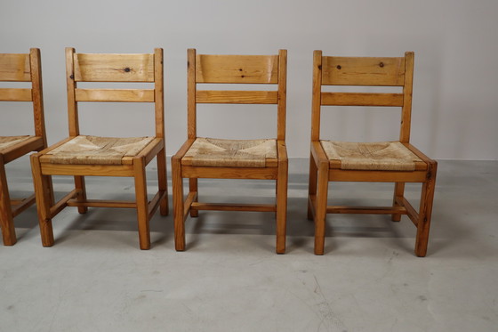 Image 1 of Ensemble de 5 chaises danoises vintage par Tage Poulsen pour Gramrode Møbelfabrik, années 1970