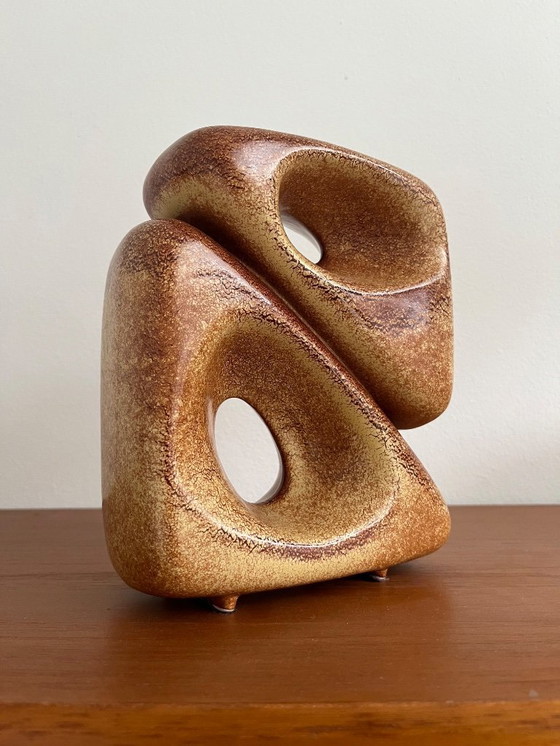 Image 1 of 2 (set) Roberto Rigon vases Bertoncello Ceramiche d'arte