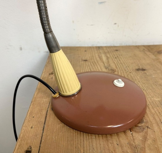 Image 1 of Vintage industriële zwanenhals tafellamp, jaren 60