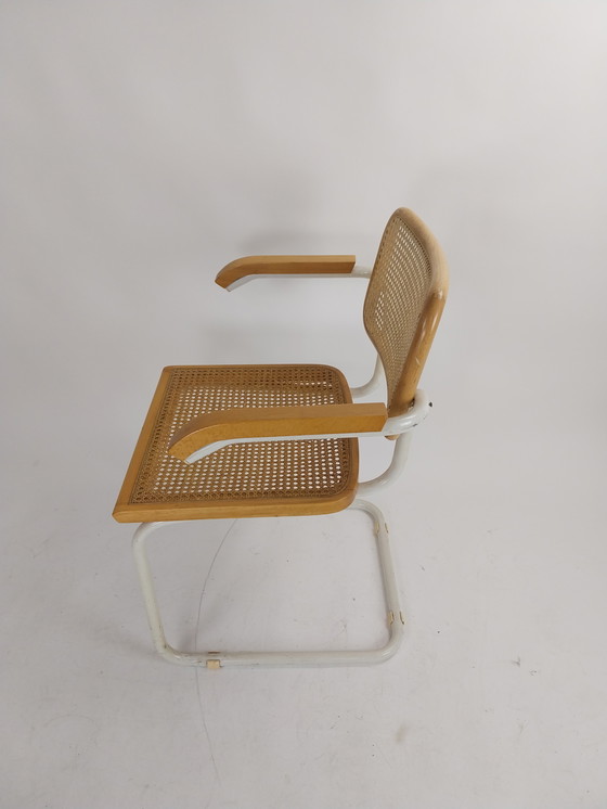 Image 1 of 4 x sillas cesca breuer blancas de estructura tubular