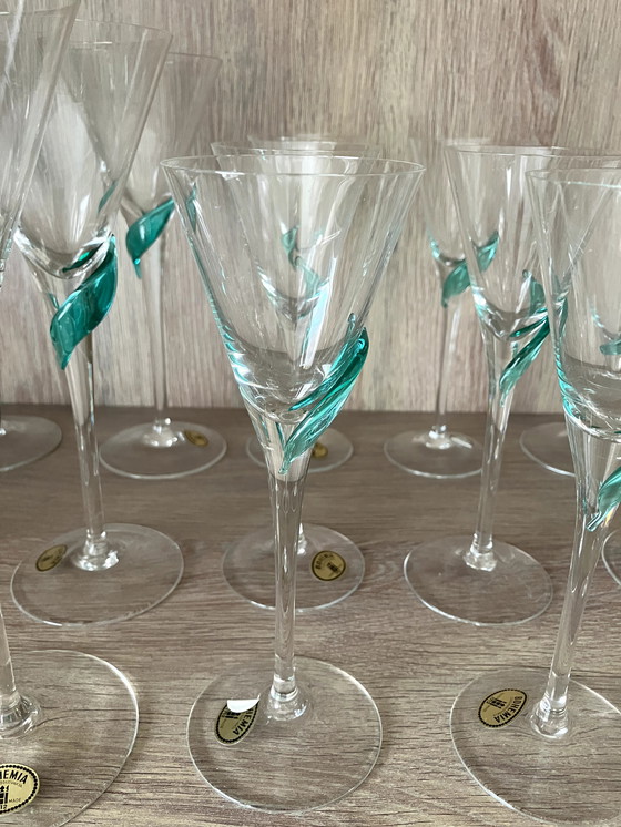 Image 1 of Compleet Glasservies Kristal +/-1990 Handgemaakt