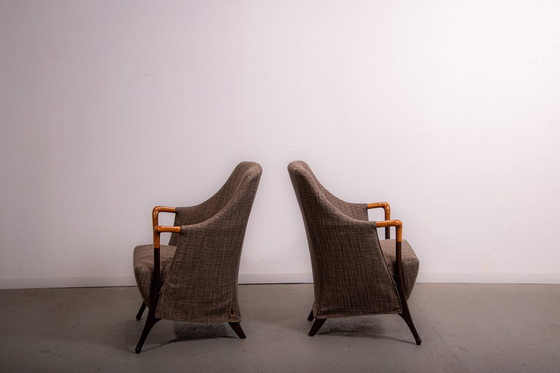 Image 1 of Conjunto de 2 sillones Progetti de Umberto Asnago para Giorgetti
