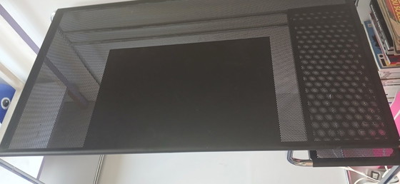 Image 1 of Vintage Habitat Desk from the 1980s, Tubular Steel, Very Good Condition, Black and Silver