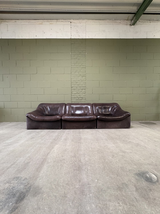 De Sede model DS-46 black-brown neck leather 6-piece – Couches (photo 2 of 15)