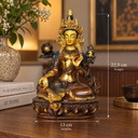 Tara Verte – Bronze patiné – Gold Face
