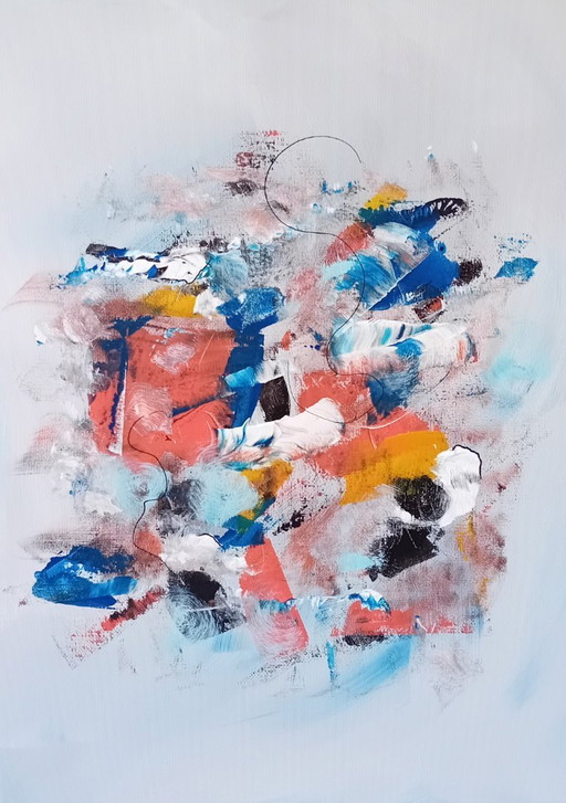 2-panel abstract paintings