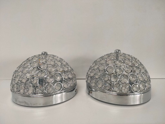 Image 1 of Retro transparent halogen ceiling light (smaller version).