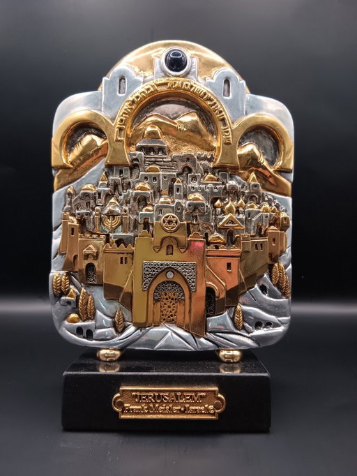 Frank Meisler silver and gold sculpture