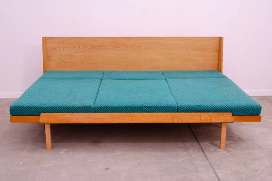 Image 1 of Divano letto pieghevole di metà secolo, prodotto da Drevotvar negli anni '70, Cecoslovacchia.