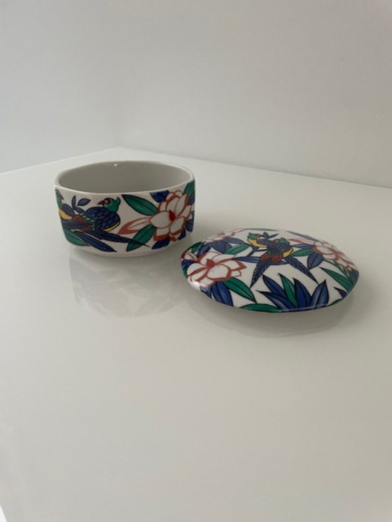 Image 1 of Vintage Yves Rocher ceramic jewelry box 1980s
