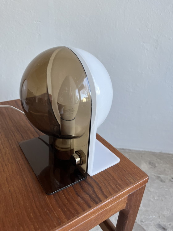 Image 1 of 2 lámparas de mesa originales “Harvey Guzzini Sirio 1970”