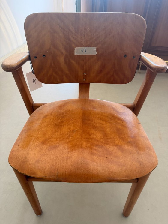 Domus chairs (9 pieces, also available individually) – Ilmari Tapiovaara, Dining chairs, Wood (photo 13 of 21)