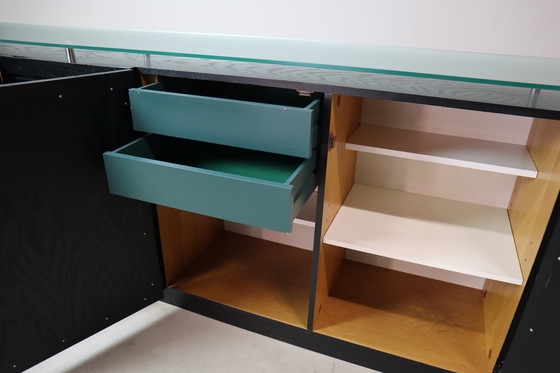 Image 1 of Schwarzes brutalistisches Sideboard von Frans Defour, Belgien 1970er