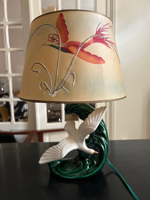 Oiseau 1950 ceramic lamp