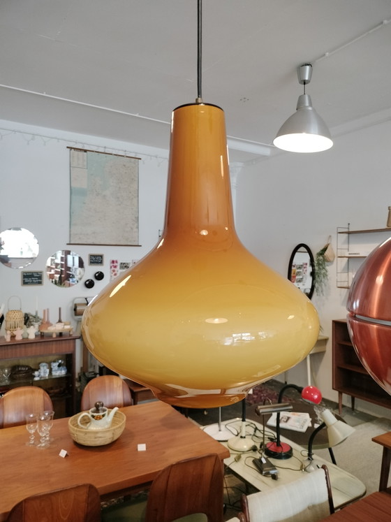 Image 1 of Suspension design vintage en verre italien, Massimo Vigneli, Veninii