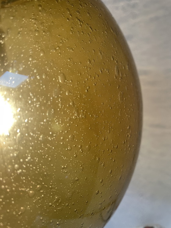 Image 1 of UNIEK: Vintage Peill & Putzler 'Blasenglas' Hanglamp – New Old Stock (NOS)