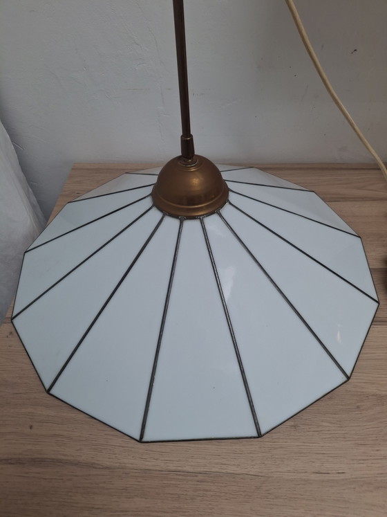 Image 1 of ArtDeco Tiffani vintage hanglamp. 