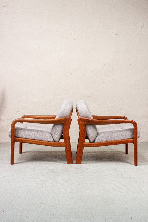 2 poltrone vintage in teak, stile danese anni '60. – fauteuils, Textile (photo 2 of 18)