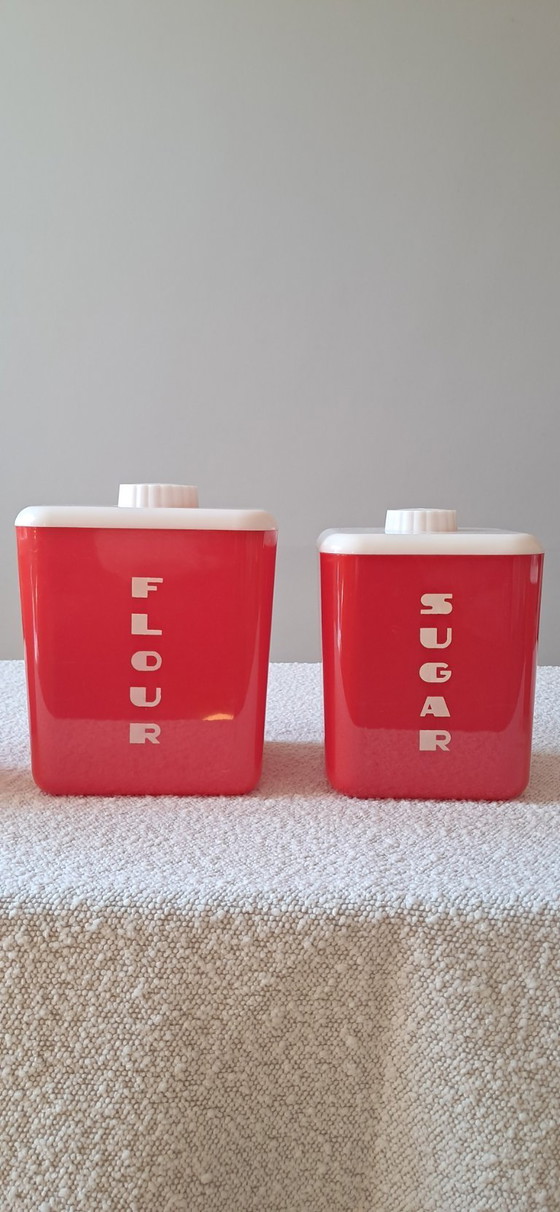 Image 1 of Vintage Lustro-Ware food storage container set