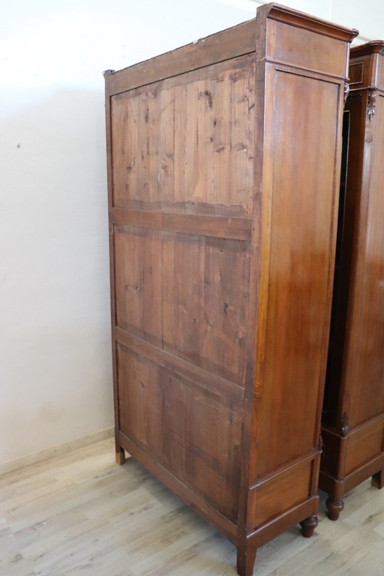 Image 1 of Set of 2 Bookcases in walnut, Italy late 19th century