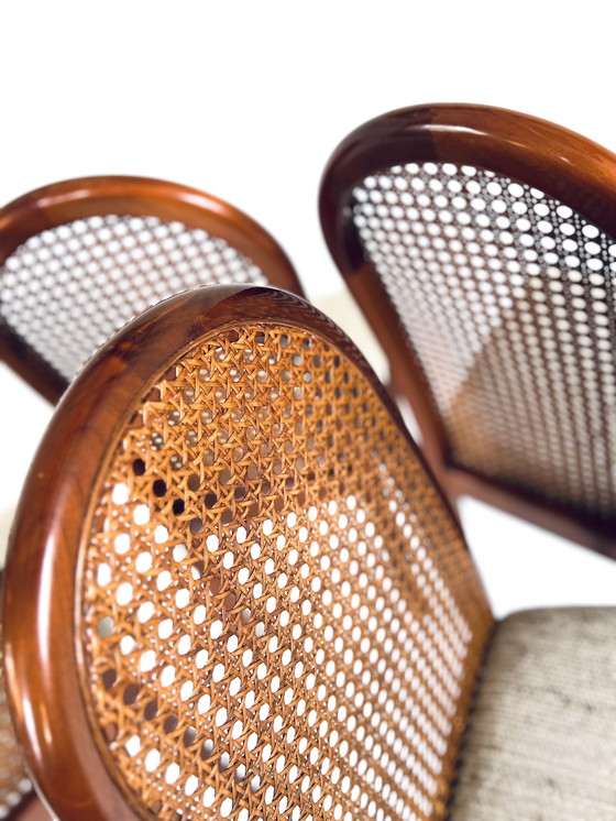 Image 1 of 4x webbing dining chair '70