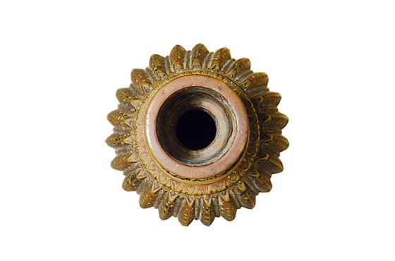Antike Vase / Wasserpfeifenfuß aus Bronze (oder Messing), handgefertigt in Indien – Dekorative Objekte, Brass (photo 3 of 5)