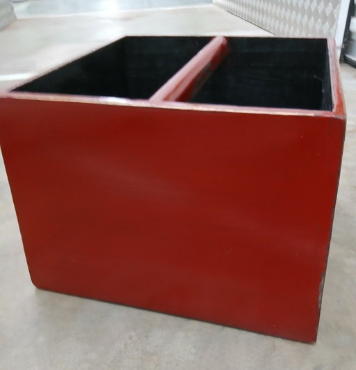 Wooden storage bin for all kinds of things.