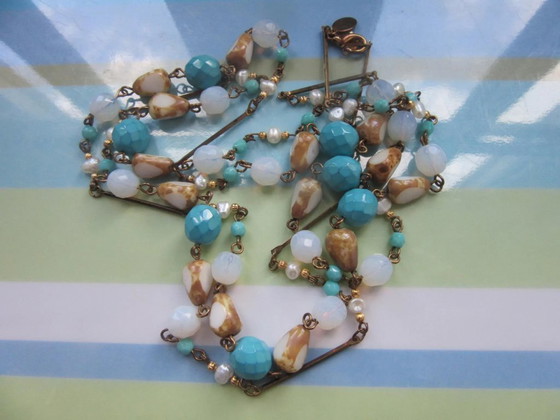 Collana lunga di perle Flapper retro vintage con targhetta metallica Express – Oggetti decorativi, Vetro (photo 5 of 10)