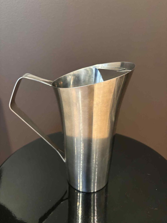 Image 1 of Pitcher Jug stainless steel Stelton design Arne Jacobsen.