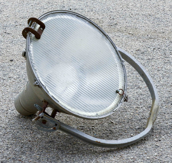 Proiettore Faro Ferroviario 1500 FS CARIBONI Italia 1960 – Faretti, Metallo, Vetro, Industrieel (photo 2 of 7)