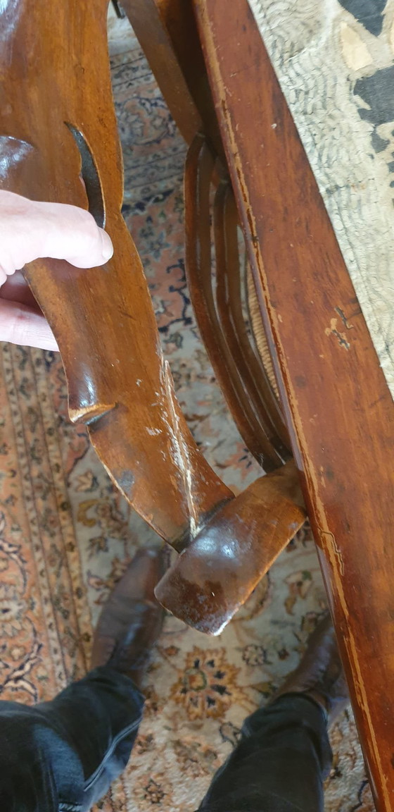 Image 1 of Antique cherry wood table