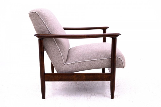 Image 1 of GFM-142 fauteuil, ontworpen door Edmund Homa uit de jaren 1960. Na renovatie.