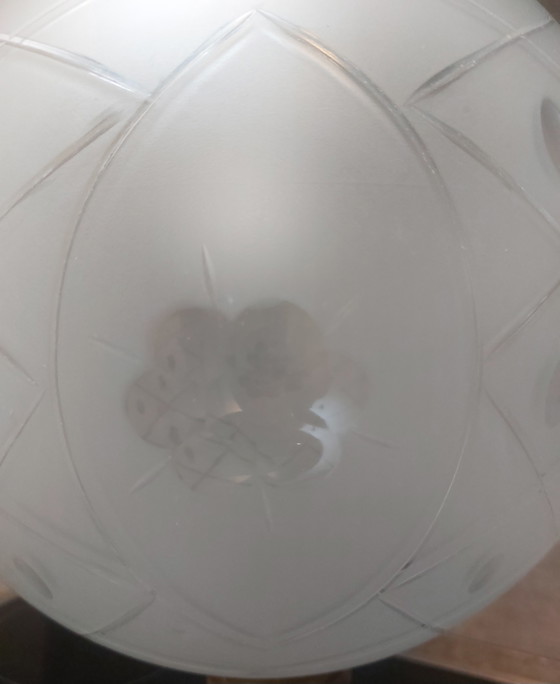 Lampadario completamente restaurato, vetro soffiato a bocca, stile Art Déco – Lampade a sospensione, Glass (photo 2 of 11)