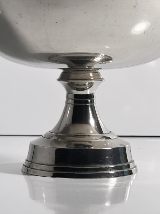 Image 1 of Classique anse bol métal vintage bol argent anse jardinerie