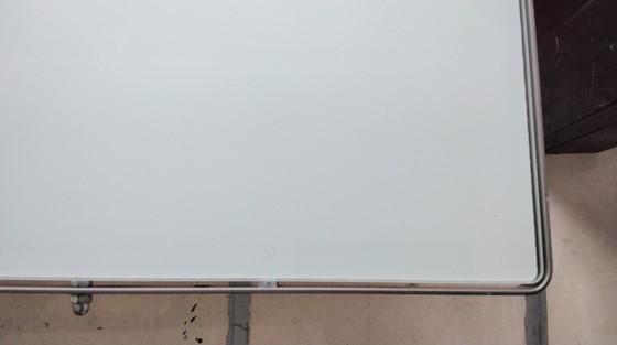 Image 1 of Moment frosted glass table by Niels Gammelgaard for IKEA.