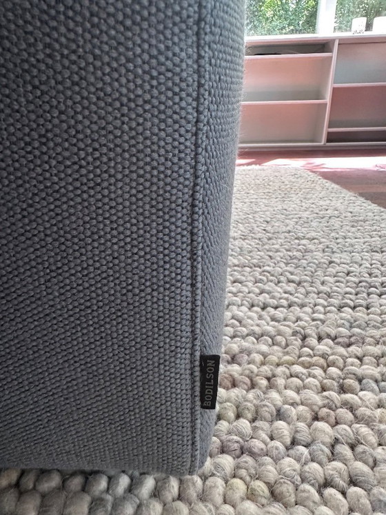 Steel Blue Corner Sofa with Ottoman by Bodilson – Textile (photo 4 of 5)