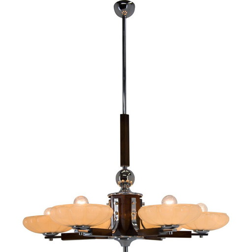 Vintage Art Deco kroonluchter, jaren 1930