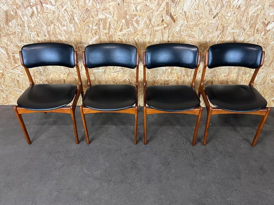 Image 1 of 4x 60er 70er Jahre Stuhl Stühle Teak Dining Chair Erik Buch O.D. Møbler Denmark